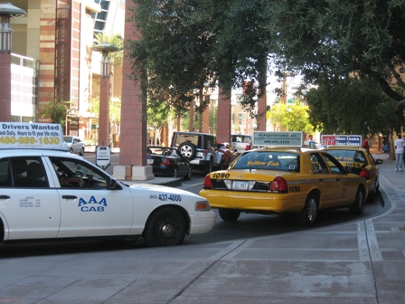 Photo By: Andrew Barker-Photo of: Taxis Waiting Outside Hotel
